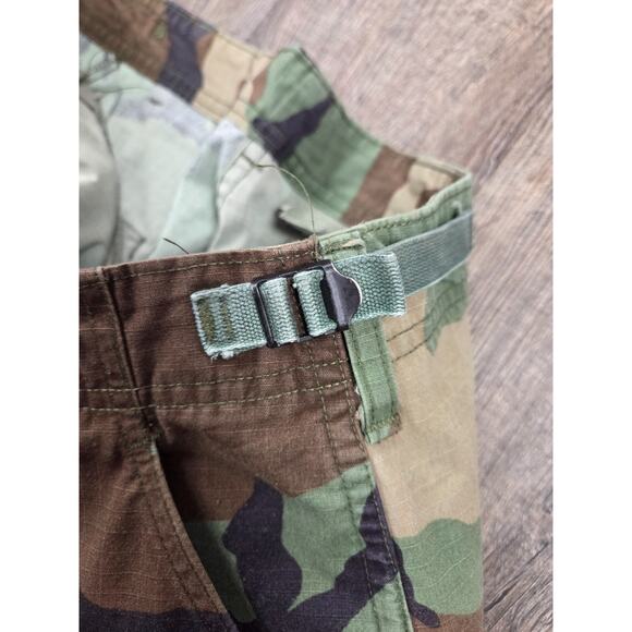 US Army Pants Medium Short Woodland Camo BDU Hot Weather Uniform Ripstop 32x29 - Picture 4 of 6